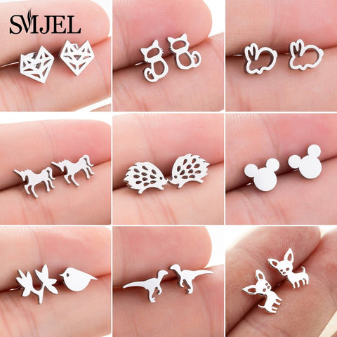 Stainless Steel Stud Earrings Jewelry