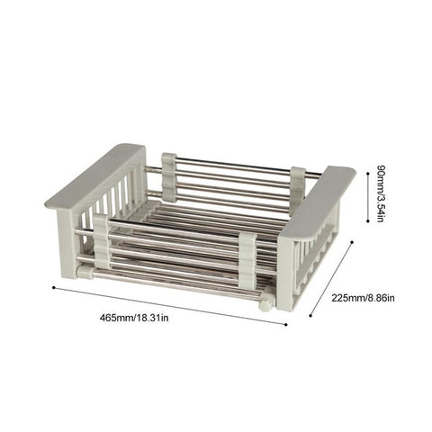 Stainless Steel Drain Rack Dish Drying Basket
