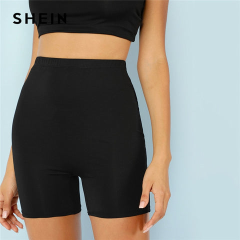 Solid Cycling High Waist Workout Leggings